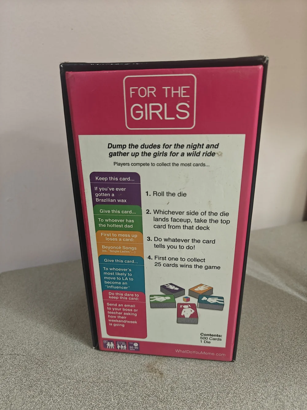 The Girls Adult Party Game - Black with Pink Accents